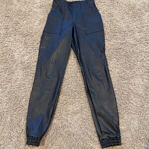 SPANX Black Faux Leather Pants